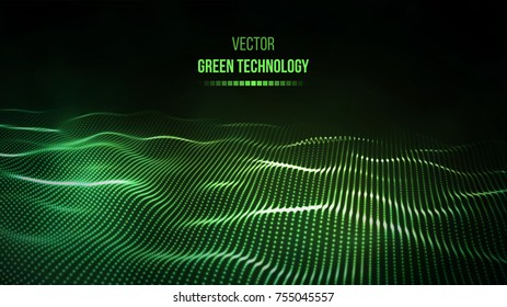 Green technology background. Green energy vector illustration eps10.