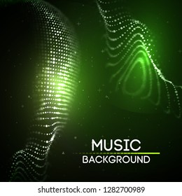 Green technology background. Futuristic vector illustration. Big data. EPS 10