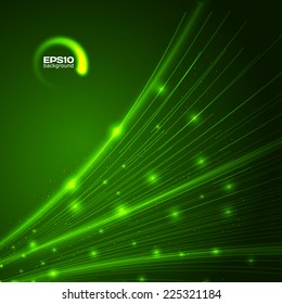 Green technology background with space for your text. Vector illustration for your business artwork. 