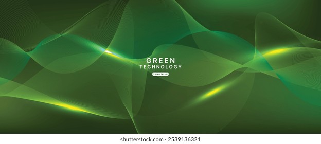green technology futuristic and innovation background. Environment technology.Abstract technology background.Vector illustration.