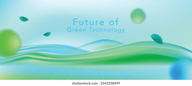 green technology futuristic and innovation background. Environment technology.Abstract technology background.Vector illustration.