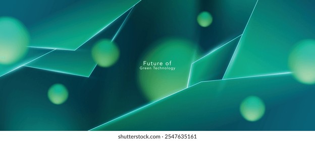 grüne Technologie futuristische und Innovation Hintergrund. Umwelttechnologie.Abstrakte Technologie Hintergrund.Vektorgrafik.