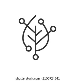 Green technology icon concept isolated on white background. Vector illustration