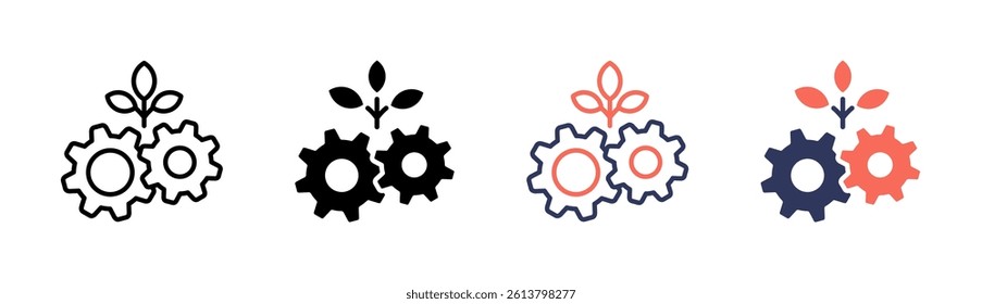 Green Technology Icon Element For Design And Vector