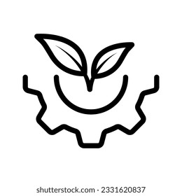 Green technology icon. sign for mobile concept and web design. vector illustration