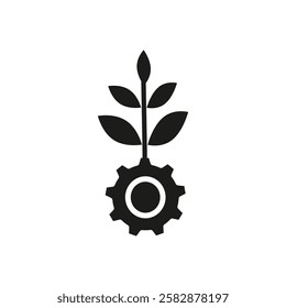 Green technology icon Symbol mark in Outline style