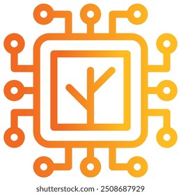green technology icon vector illustration concept for renewable energy icons with perfect gradient color symbol background