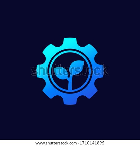 green technology and innovations vector icon