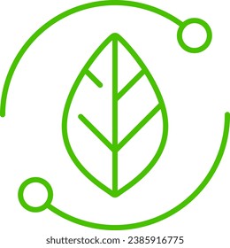 Green technology line icon illustration