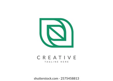 Green technology logo design vector.