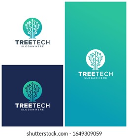 Green Technology logo designs concept vector illustration