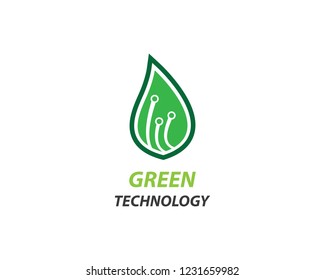 Green technology logo icon