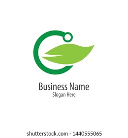 Green technology logo icon illustration design