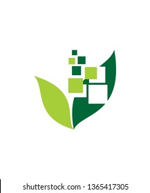 Green Technology Logo Vector 002