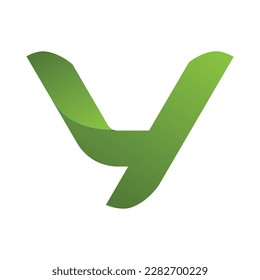 green technology related  abstract letter y