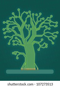 Green Technology Tree/Circuit Board
