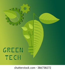 Green technology vector concept
