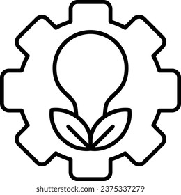 Green Technology Vektorsymbol. Kann für Druck-, Mobil- und Web-Anwendungen verwendet werden.