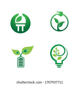 Green technology vector icon illustration