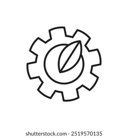 Icono de la tecnologyline verde. Ilustración vectorial. EPS10