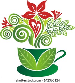 Green tee pattern isolated vector illustration