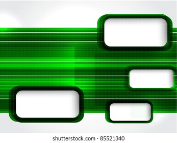 Green template for business. vector illustration
