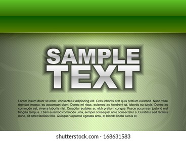 green template - glossy strip above light space