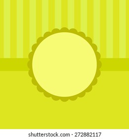 Green template greeting card or invitation.