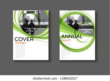 green template layout cover abstract background design modern book,annual report, magazine and flyer Vector a4