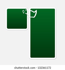 green text box