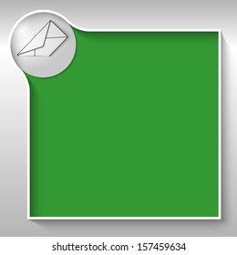 green text box for any text with envelope