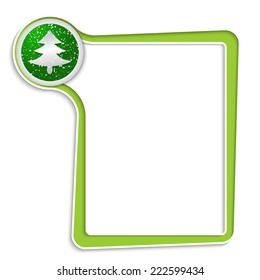 green text box for any text with xmas tree symbol