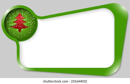 green text box for any text with xmas tree