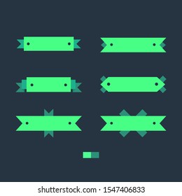 Green Text Holder Flat And Modern Sets