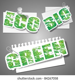 Green Text Illustration