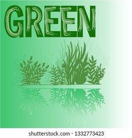 green text and series colors