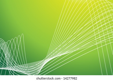 grüne Textur, abstrakter Hintergrund stylisierter Wellen