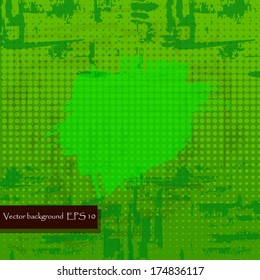 green texture Background.Vector Illustration for you design  . Abstract grunge painted scratched texture