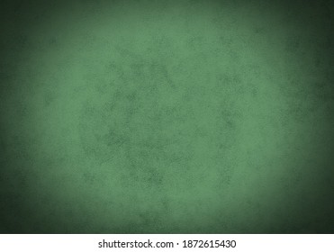 Textura verde con viñeta negra. Fondo de textura de pared verde.