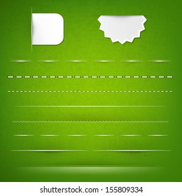 Green Texture With Dividers With Gradient Mesh, Vector Illustration