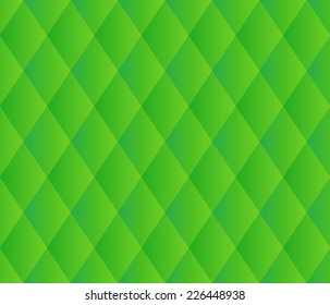 Green texture seamless. Triangles or rhombus geometic elements. Vector