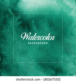 Green texture soft watercolor abstract background