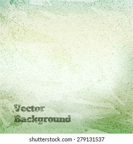 green textured abstract background, vector illustration