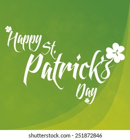 a green textured background with text for patrick's day