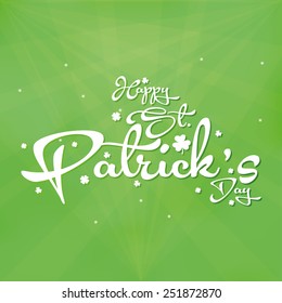 a green textured background with text for patrick's day