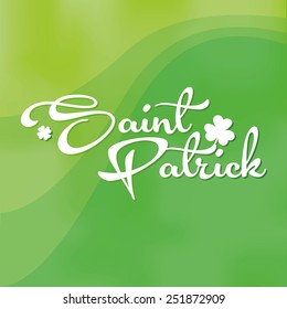 a green textured background with text for patrick's day
