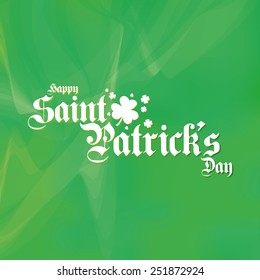 a green textured background with text for patrick's day