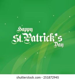 a green textured background with text for patrick's day