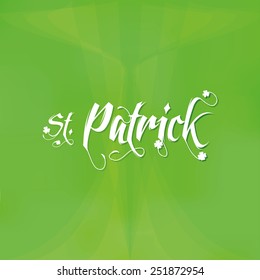 a green textured background with text for patrick's day