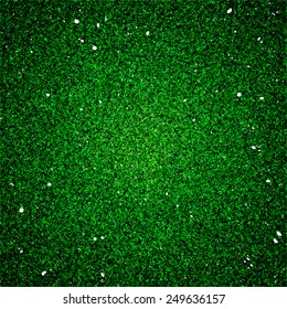 Green textured shine background. Vector material imitation.